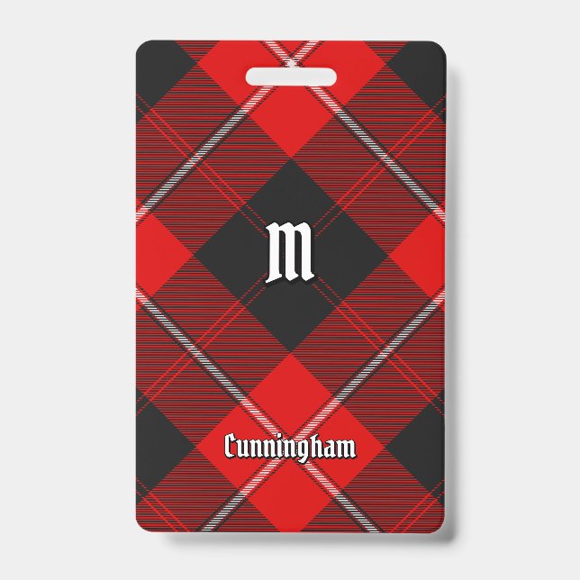 Crachá Tartan do Clã Cunningham (Frente)