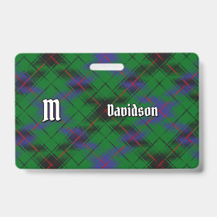 Crachá Tartan do Clã Davidson