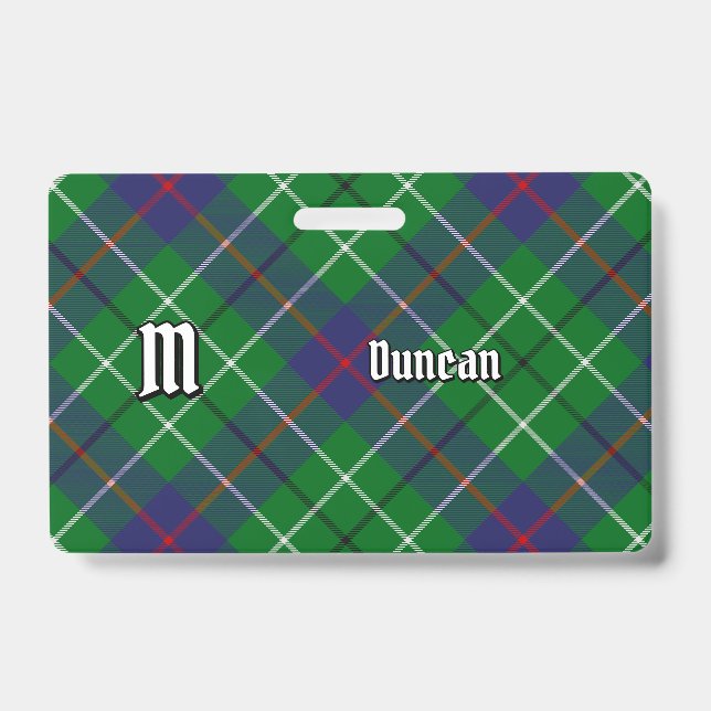 Crachá Tartan do Clã Duncan (Frente)