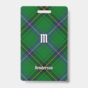 Crachá Tartan do Clã Henderson