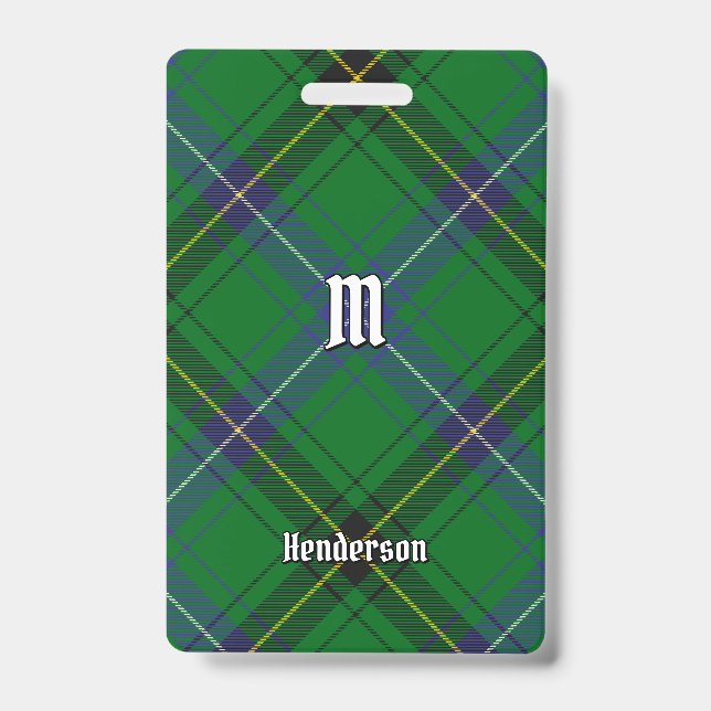 Crachá Tartan do Clã Henderson (Frente)