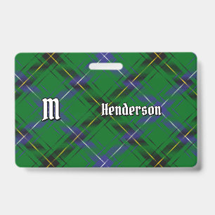 Crachá Tartan do Clã Henderson
