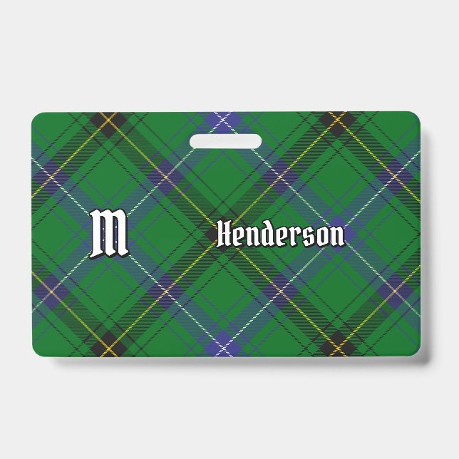 Crachá Tartan do Clã Henderson (Frente)