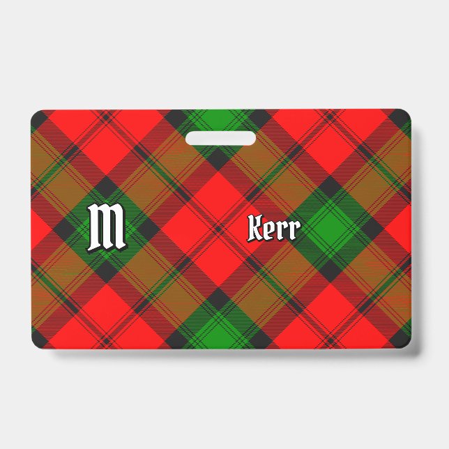 Crachá Tartan do Clã Kerr (Frente)