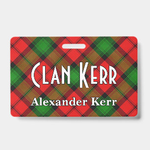 Crachá Tartan do Clã Kerr Snappy