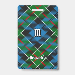 Crachá Tartan do Clã Kirkpatrick