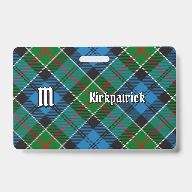Crachá Tartan do Clã Kirkpatrick (Frente)