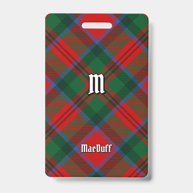 Crachá Tartan do Clã MacDuff (Frente)