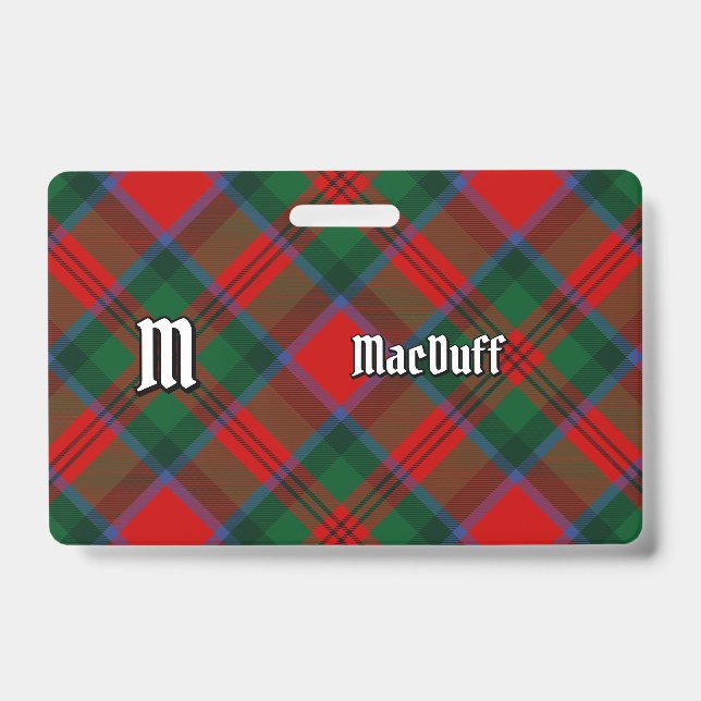 Crachá Tartan do Clã MacDuff (Frente)