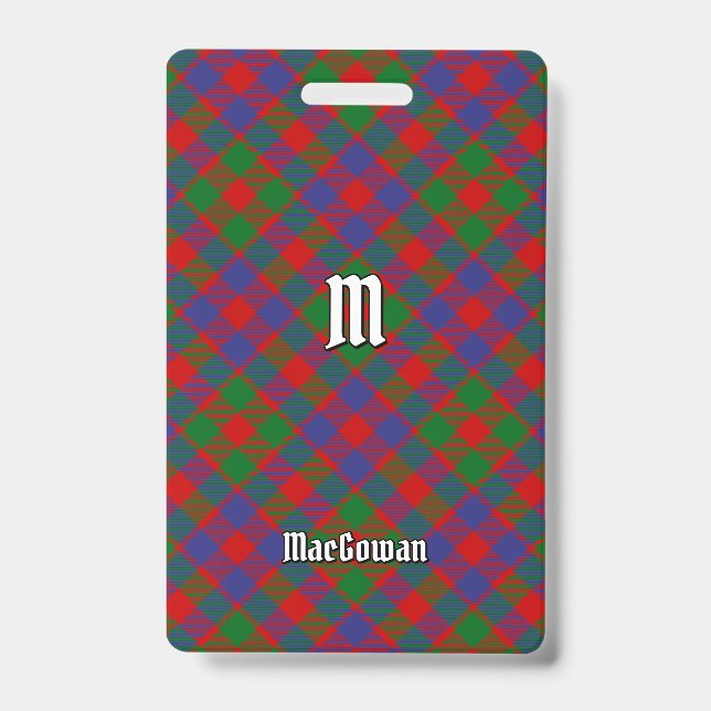 Crachá Tartan do Clã MacGowan (Frente)