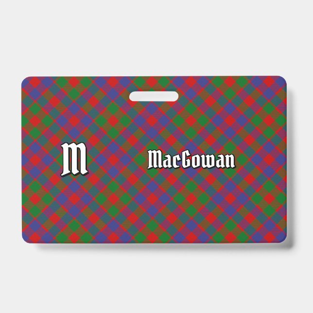 Crachá Tartan do Clã MacGowan (Frente)
