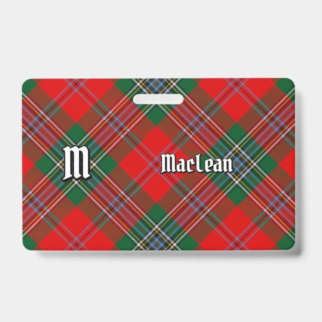 Crachá Tartan do Clã MacLean (Frente)