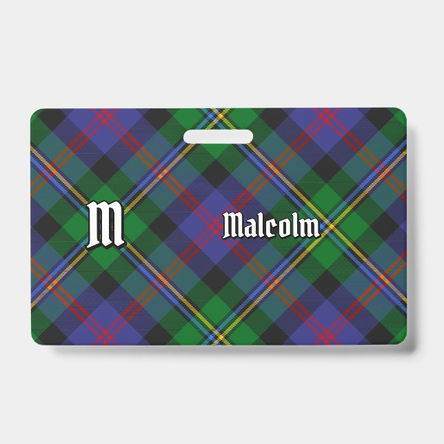 Crachá Tartan do Clã Malcolm (Frente)