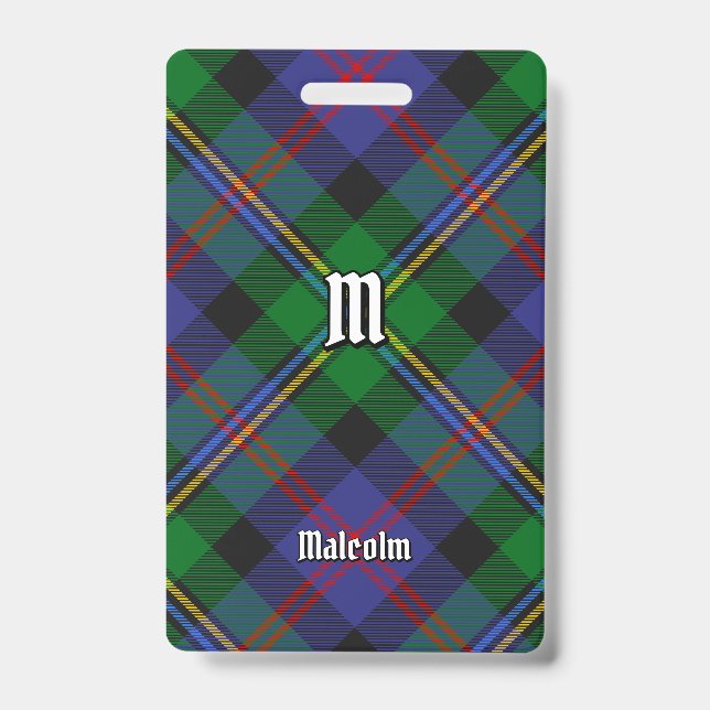 Crachá Tartan do Clã Malcolm (Frente)