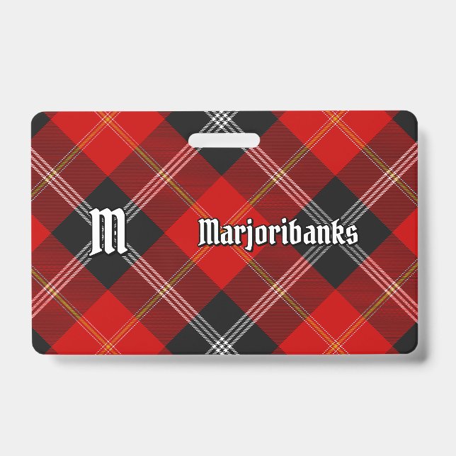 Crachá Tartan do Clã Marjoribanks (Frente)
