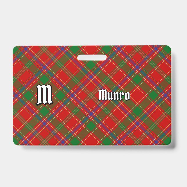 Crachá Tartan do Clã Munro (Frente)
