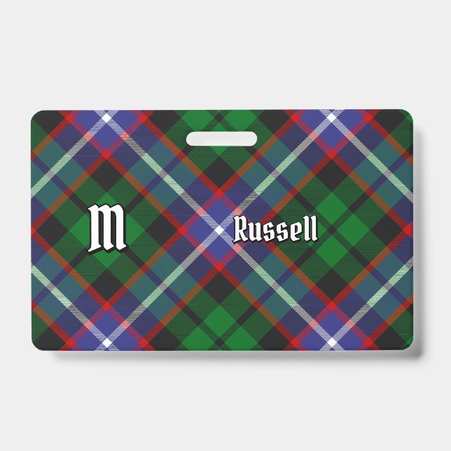 Crachá Tartan do Clã Russell (Frente)