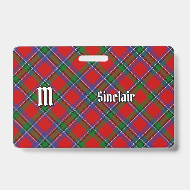 Crachá Tartan do Clã Sinclair (Frente)
