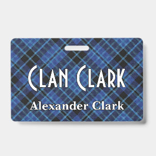 Crachá Tartan do Clero Escocês do Clã Clark