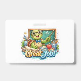 Crachá Tartaruga Pequena e Fofa