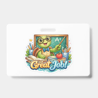 Crachá Tartaruga Pequena e Fofa