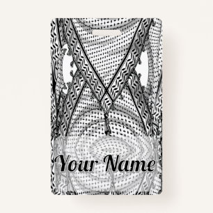 Crachá Tecido Tradicional do Keffiyeh Scarf Palestino