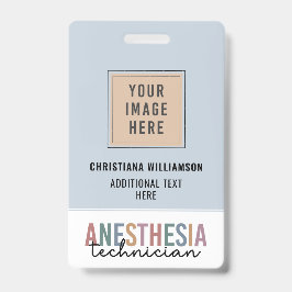 Crachá Técnico de Anestesia Personalizado Retro Técnico d