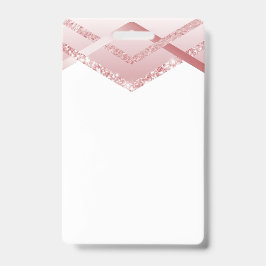 Crachá TEMPLATE Olhar de Brilho Rosegold
