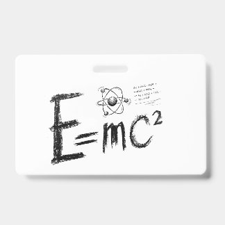 Crachá Teoria da Relatividade de Einstein. Fórmula