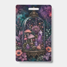 Terrário Mágico Cristal e Cogumelo Whimsigoth