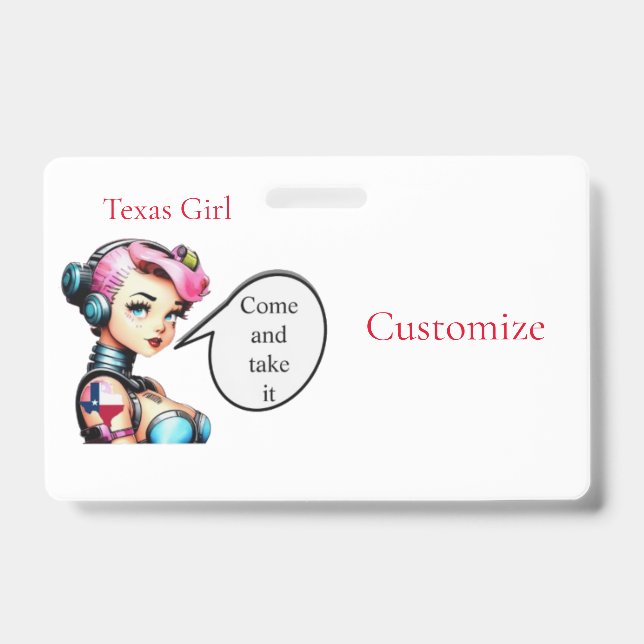 Crachá Texas Girl Thunder_Cove (Frente)