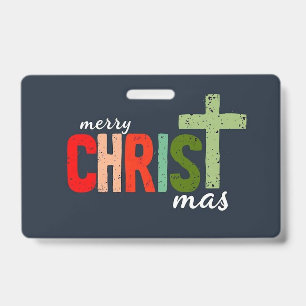 Crachá Texto Cristão de Natal Inspirador