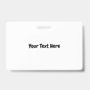Crachá Texto Personalizado