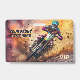 Crachá Texto Personalizado Motocross