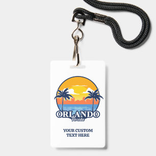 Crachá Texto Personalizado Orlando Flórida