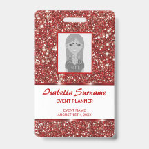 Textura de Brilho Vermelho Falso com Texto Persona