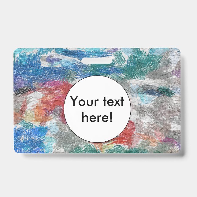 Crachá Textura de giz de cera (Frente)