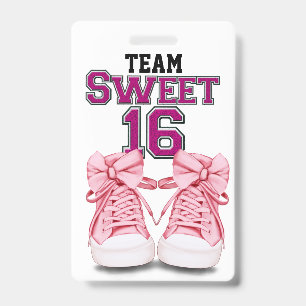 Crachá Time Sweet 16  Emblema - Ver Verso