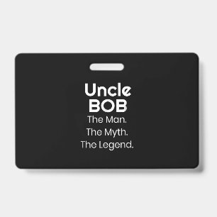Crachá Tio Bob O Homem O Mito A Lenda