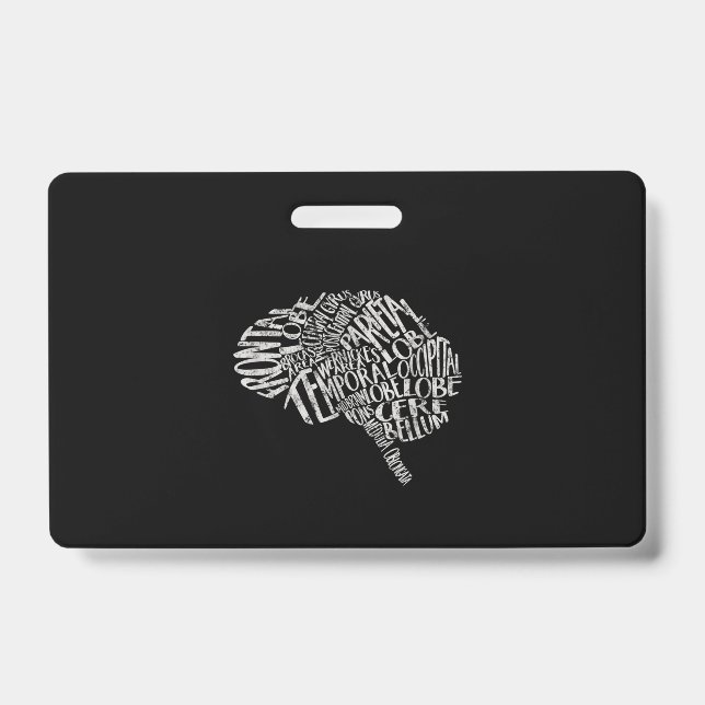 Crachá Tipografia cerebral RN Neurociência (Frente)