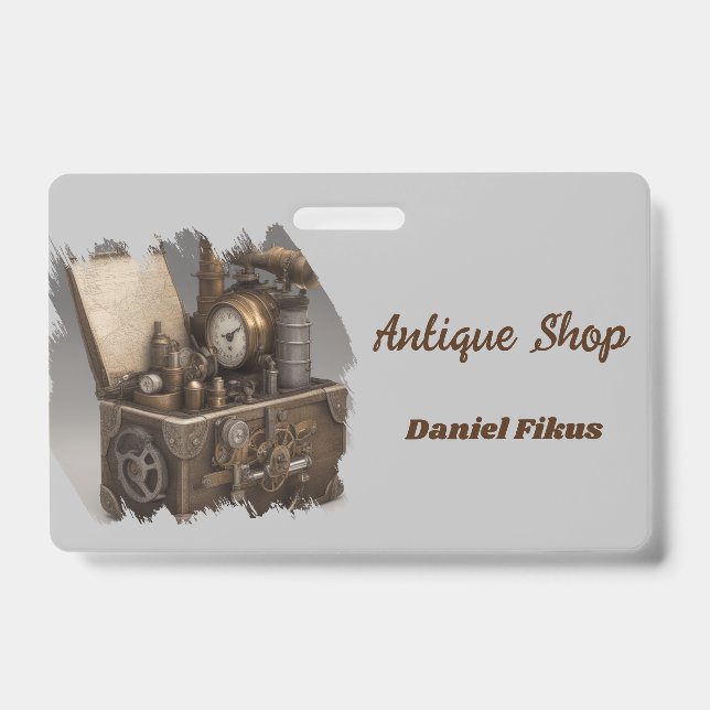 Crachá Tórax com engrenagens (Front)