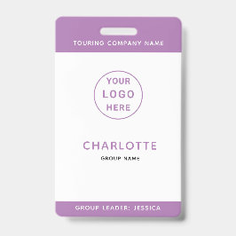 Crachá Tour de Música Escolar para Crianças do Modelo de