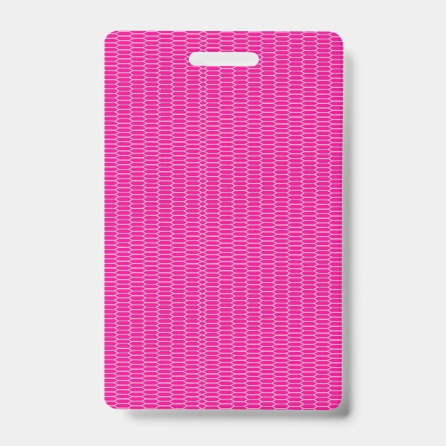 Crachá Tracos de tinta vermelha, rosa e roxa se sobrepõem (Frente)