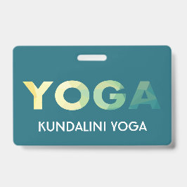 Crachá Treinador pessoal Yoga Mandala