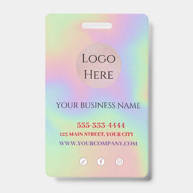 Crachá Trendência digitalizável (Frente)