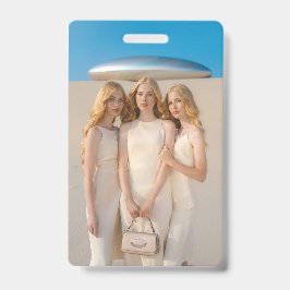 Crachá Três Mulheres Feliz Dia Maravilhoso Sorte Insígnia