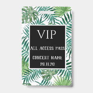 Crachá Tropical Deixa Preto VIP Todos Os Clientes De Aces