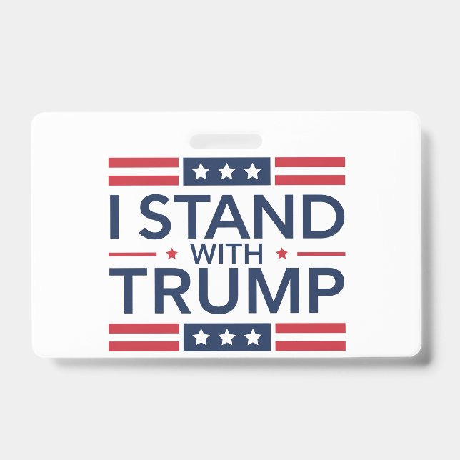 Crachá Trump 2024 Eu Apoio Trump Apoio Presidente  (Frente)