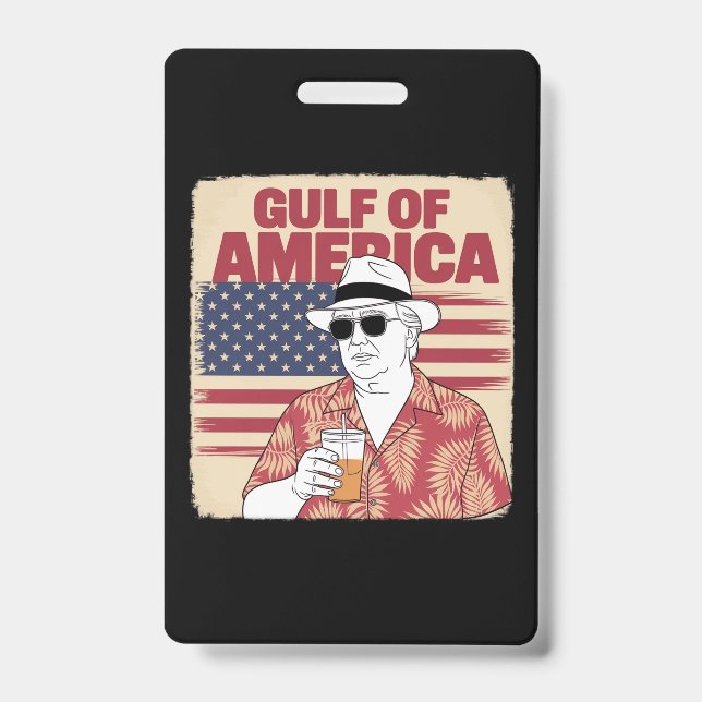 Crachá Trump America's Golfo do México Presidente Trump (Frente)