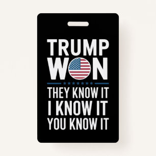 Crachá Trump ganhou, eles conhecem 2024 47º Presidente ve